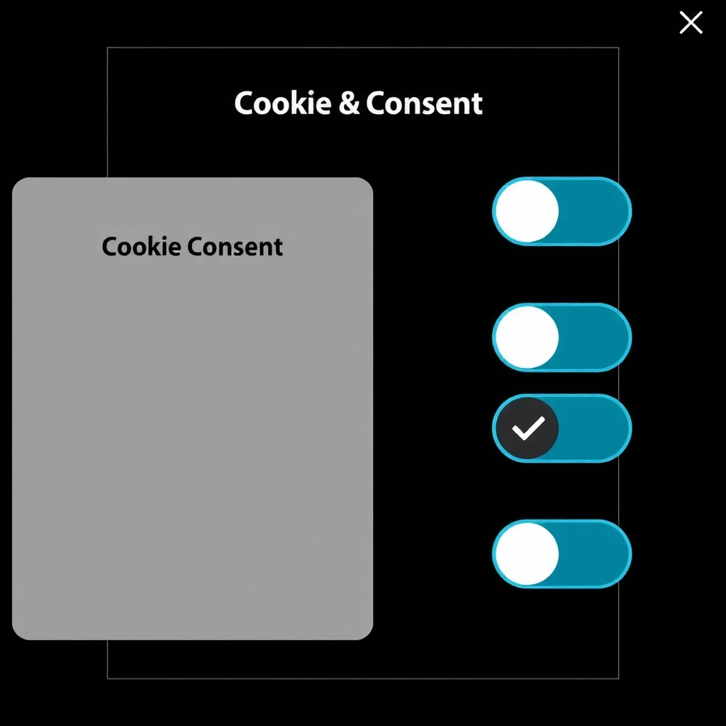 Interface de consentimiento de cookies