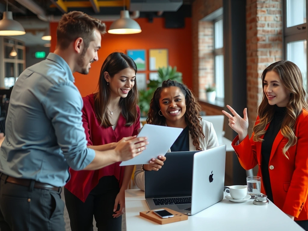 Equipo de trabajo diverso y colaborativo